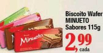 Supermercados Unidos Biscoito wafer minueto sabores oferta