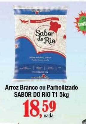 Supermercados Unidos Arroz branco ou parboilizado sabor do rio oferta