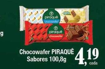 Supermercados Unidos Chocowafer piraquê sabores oferta