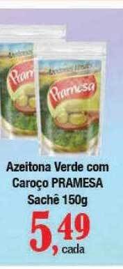 Supermercados Unidos Azeitona verde com caroço pramesa oferta