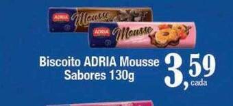Supermercados Unidos Biscoito adria mousse sabores oferta