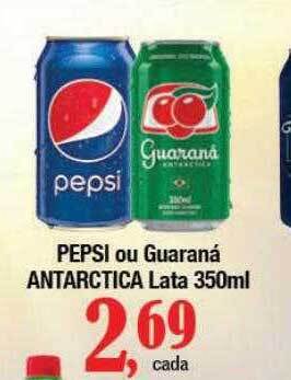 Supermercados Unidos Pepsi ou guaraná antarctica oferta