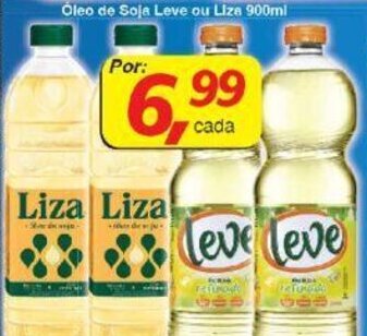 Supermercados Guanabara Oleo de Soja Leve ou Liza 900ml oferta