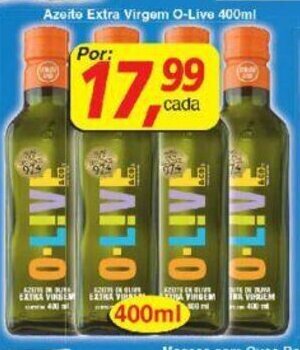 Supermercados Guanabara Azeite Extra Virgem O-live 400ml oferta