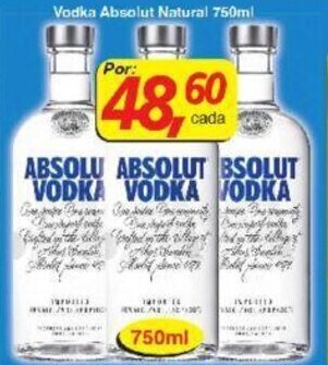 Vodka Absolut Natural 750ml
