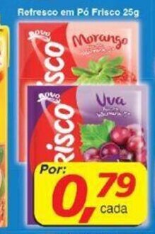 Supermercados Guanabara Refresco em po Frisco 25g oferta