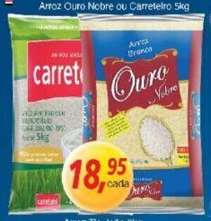 Supermercados Guanabara Arroz Ouro Nobre ou Carreteiro 5kg oferta