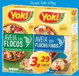 Supermercados Guanabara Aveia Yoki 170g oferta