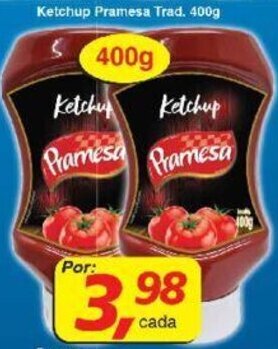 Supermercados Guanabara Ketchup Pramesa Trad. 400g oferta