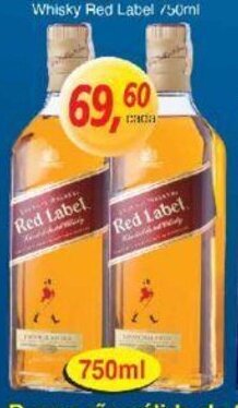 Supermercados Guanabara Whisky Red Label 750ml oferta