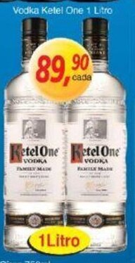 Supermercados Guanabara Vodka Ketel One 1L oferta