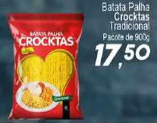 Villefort Atacadista Batata Palha Crocktas Trad. 900g oferta