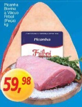 Supermercados Guanabara Picanha Bovina a Vacuo Friboi 1kg oferta