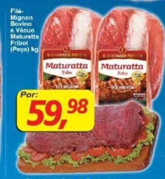 Supermercados Guanabara File Mignon Bovino a vacuo Maturatta Friboi 1kg oferta