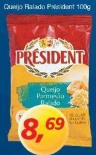 Supermercados Guanabara Queijo ralado President 100g oferta