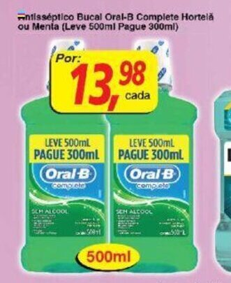 Supermercados Guanabara Antisseptico Bucal Oral B Complete Hortela ou Menta oferta