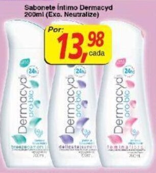 Supermercados Guanabara Sabonete Intimo Dermacyd 200ml oferta