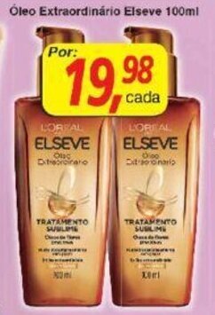 Supermercados Guanabara Oleo Extraordinario Elseve 100ml oferta