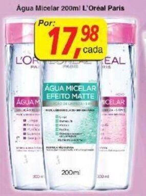 Supermercados Guanabara Agua Micelar 200ml L'Oreal Paris oferta