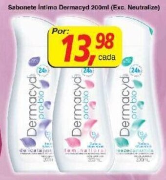 Supermercados Guanabara Sabonete Intimo Dermacyd 200ml (Exc. Neutralize) oferta