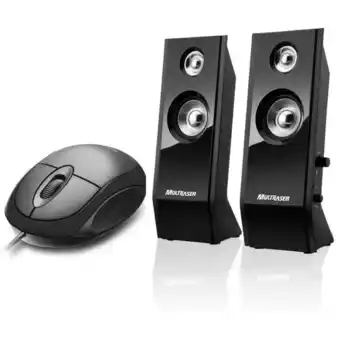 Kit caixa caixinha som portátil potente 8w usb p2 pc