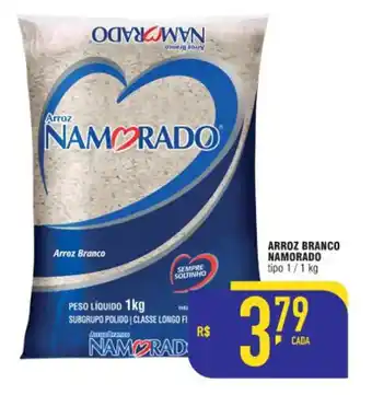 Mercadão Atacadista Arroz branco Namorado tipo 1 1kg oferta
