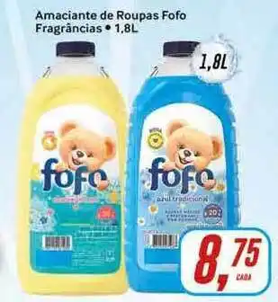 Rede Supermarket Amaciante De Ropuas Fofo Frangrâncias 1.8L oferta