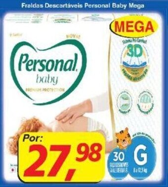 Supermercados Guanabara Fraldas Descartaveis Personal Baby Mega oferta