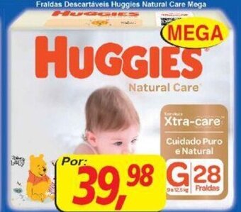 Supermercados Guanabara Fraldas descartaveis huggies Natural Care Mega oferta