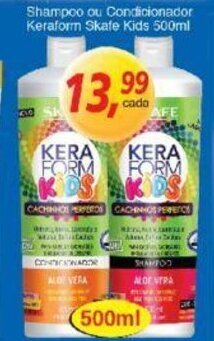 Supermercados Guanabara Shampoo ou condicionador Keraform Skafe Kids 500ml oferta