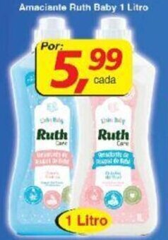 Supermercados Guanabara Amaciante Ruth Baby 1L oferta