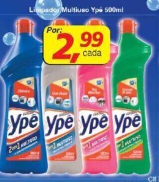 Supermercados Guanabara Limpador Multiuso Ype 500ml oferta