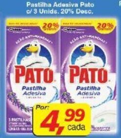 Supermercados Guanabara Pastilha Adesiva Pato c/3 unids. 20% Desc. oferta