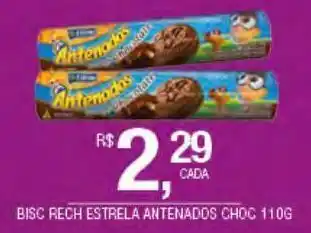 Biscoitos recheado estrela antenados 110g