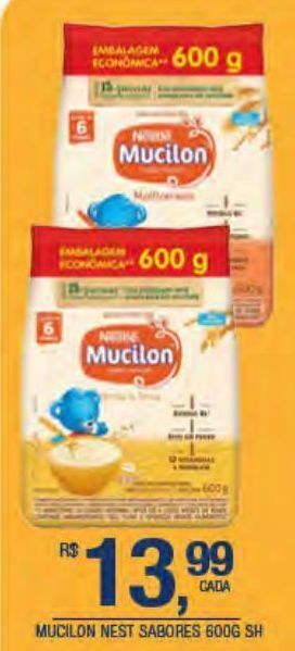DB Supermercados Mucilon nestlé 600g oferta