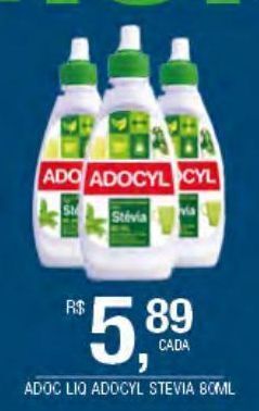 DB Supermercados Adoçante adocyl stevia 80ml oferta