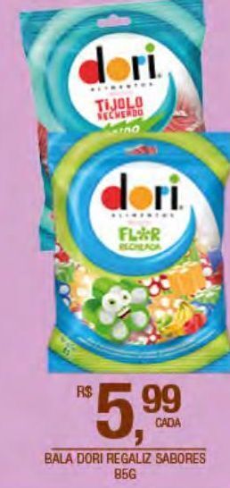 DB Supermercados Bala dori regaliz 85g oferta