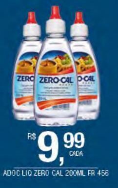 Adoçante zero cal 200ml