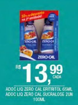 DB Supermercados Adoçante zero cal eritritol 65ml oferta