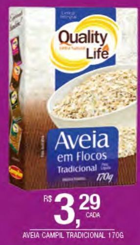 DB Supermercados Aveia campilar tradicional 170g oferta