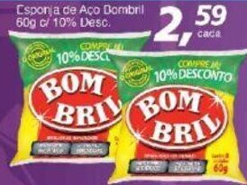 Supermercados Guanabara Esponja de Aco Bombril 60g c/10% Desc. oferta
