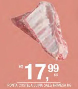 DB Supermercados Ponta costela suína frimesa kg oferta