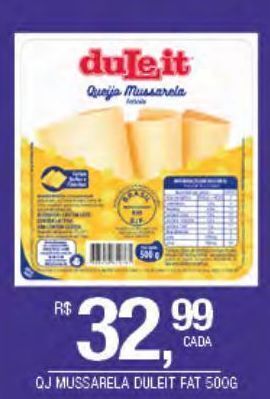 DB Supermercados Queijo mussarela duleit 500g oferta