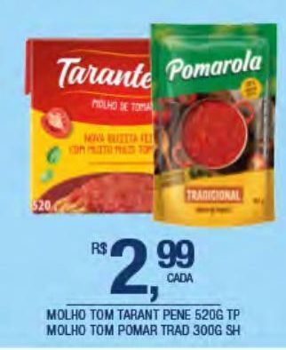 DB Supermercados Molho de tomate tarantella 520g oferta