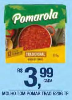 DB Supermercados Molho de tomate pomarola 520g oferta