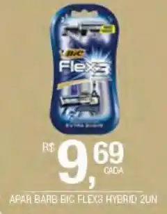 DB Supermercados Aparelho de barbear bic flex3 2un oferta
