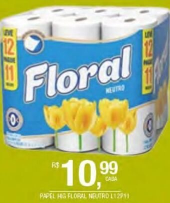 DB Supermercados Papel higiênico floral oferta