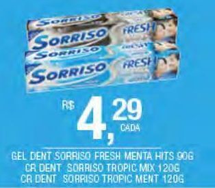 DB Supermercados Gel dental sorriso fresh menta hits 90g oferta