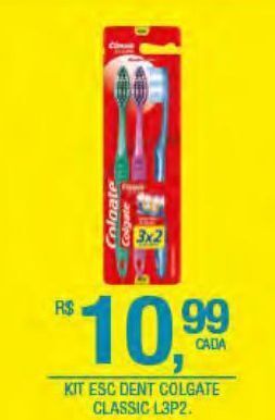 DB Supermercados Kit escova dental colgate classic oferta