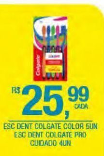 DB Supermercados Escova dental colgate color 5un oferta